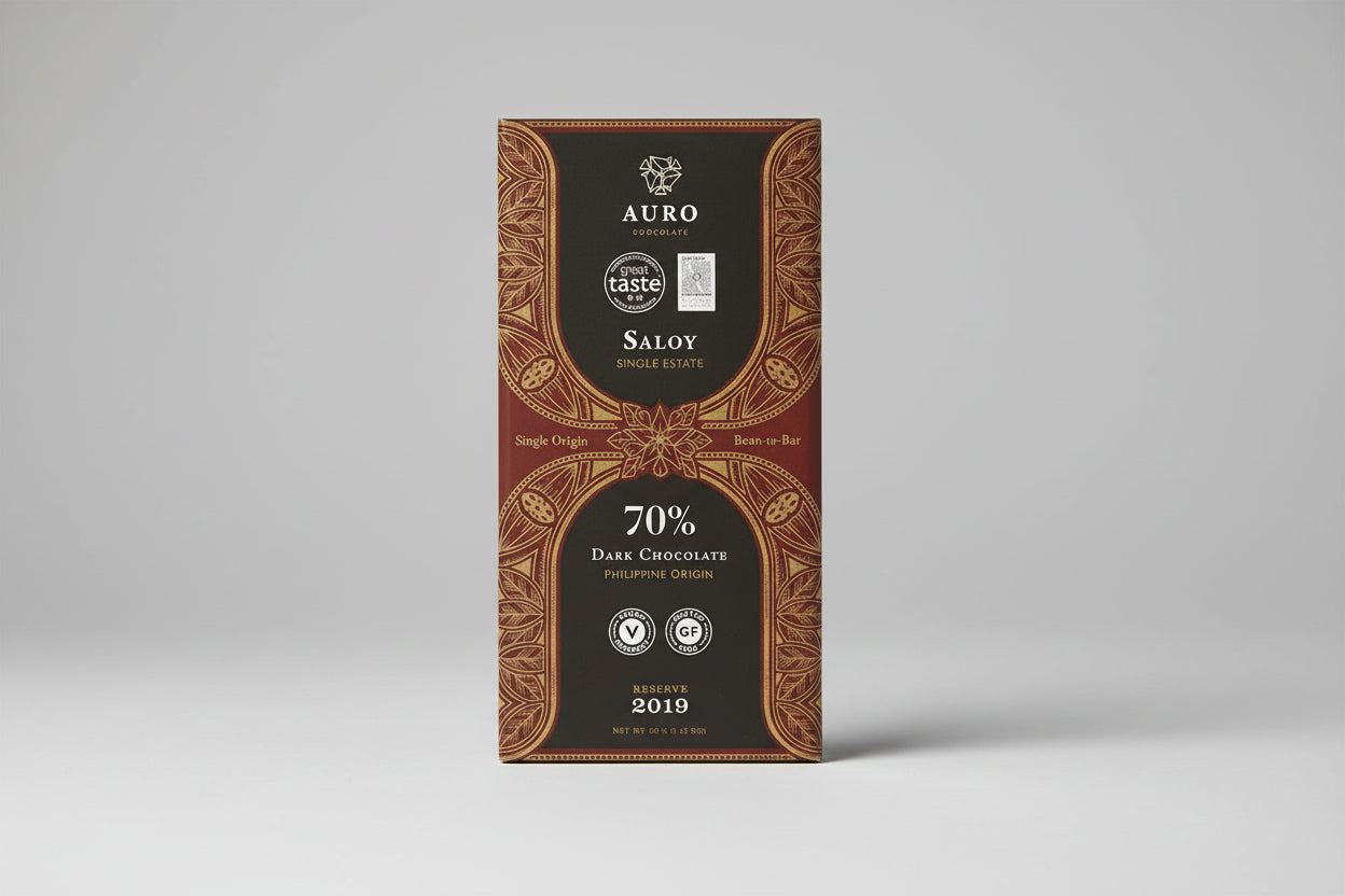 Auro 70% Dark Chocolate Saloy Single-Estate – Award-Winning Reserve