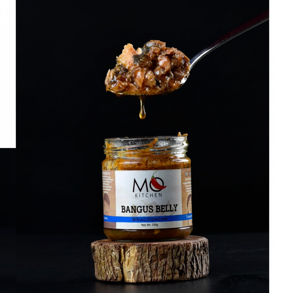 MQ Kitchen Bangus Belly Binagoongan premium glass jar
