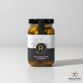 R Kitchen Spicy Garlic Tuyo in Vinegar 250g glass jar with the TrolleyPH logo