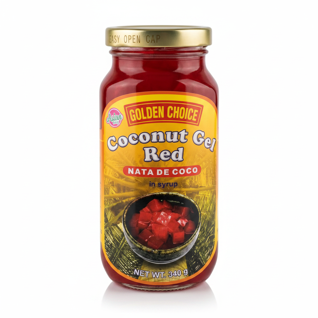 Golden Choice Coconut Gel Red Nata De Coco 340g