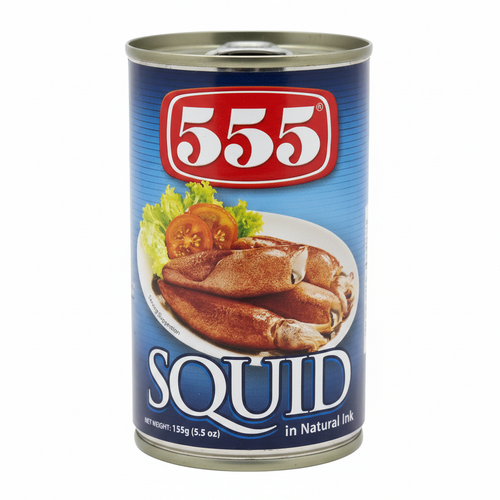 555 Squid in Natural Ink 155g