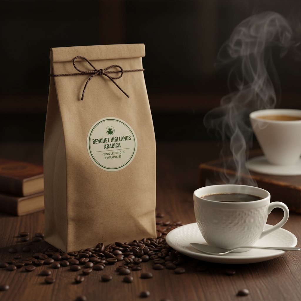 Premium Philippine Single-Origin Benguet Highlands Arabica Coffee 250g