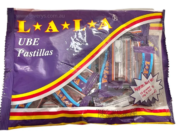 LALA Ube Pastillas 36 pieces purple bag