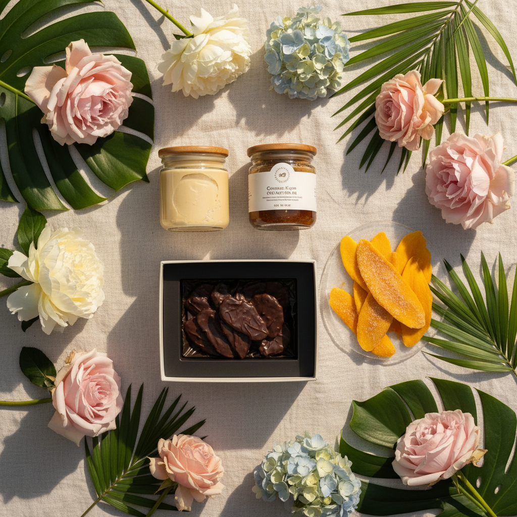 Premium Filipino Sweet Treats Bundle with yema custard, kaya spread, chocolate mango and dried mango