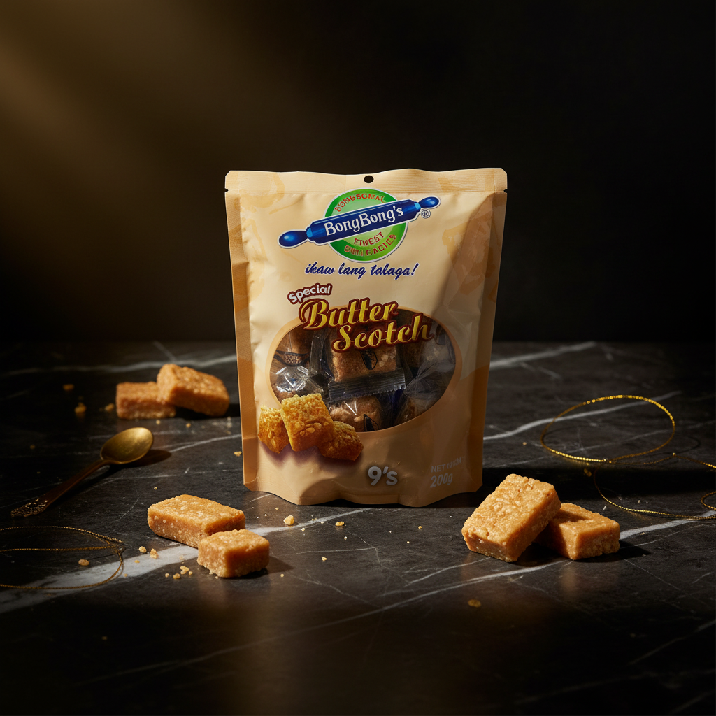 Premium BongBong's Butter Scotch product photography