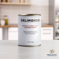 Delimondo Garlic and Chili Corned Beef 260g white can with the TrolleyPH logo