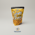 J'S Crispy Chicken Isaw Salted Egg 100g golden pouch with the TrolleyPH logo beneath