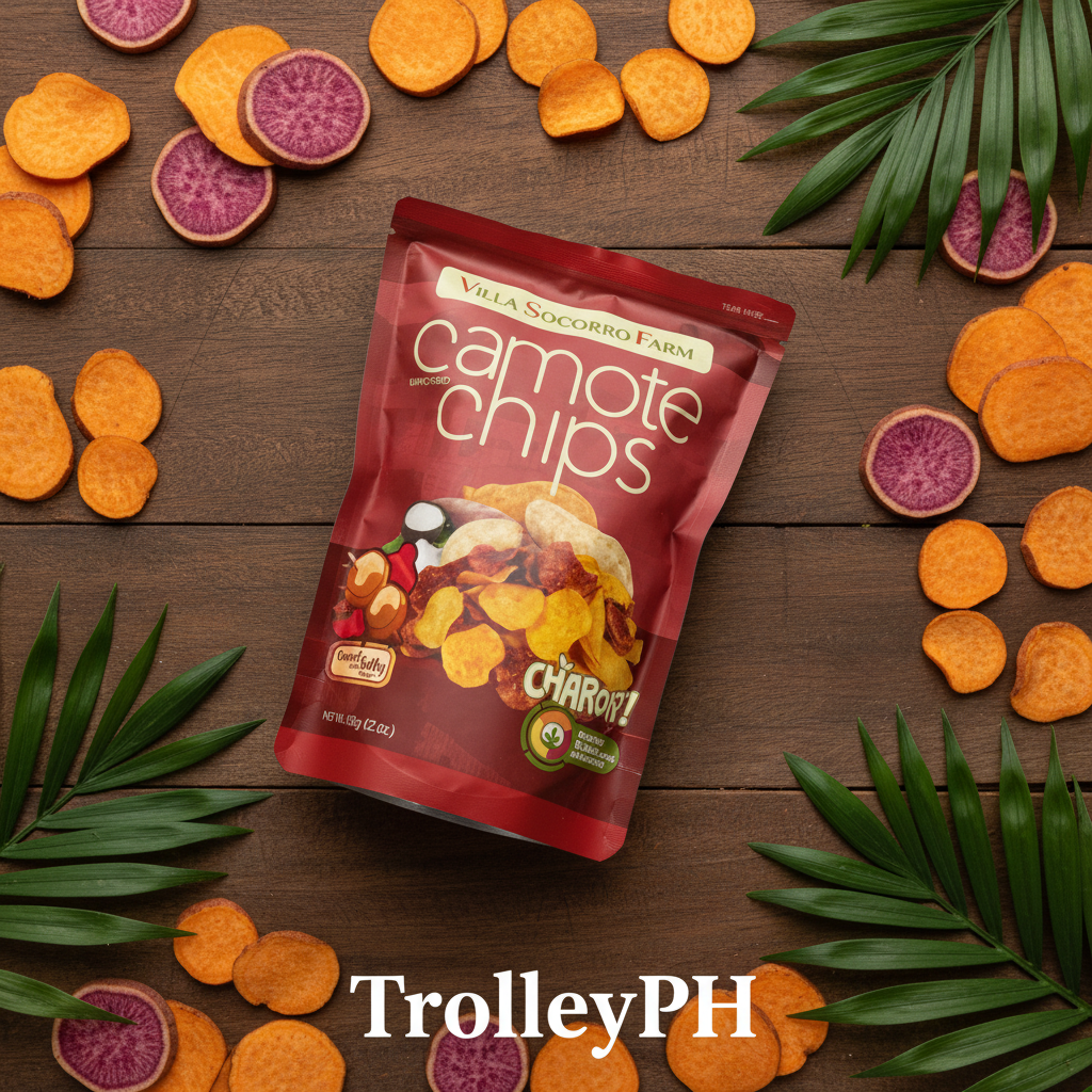 Villa Socorro Farm Camote Chips 60g premium styled product photo
