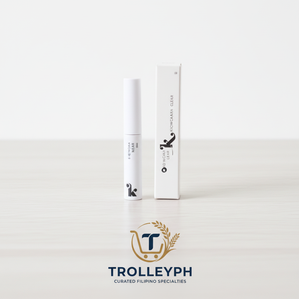 KIND Browcara Clear 3g white tube and carton with the TrolleyPH logo below