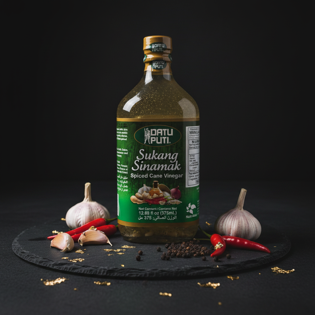 Premium Datu Puti Sukang Sinamak product photography