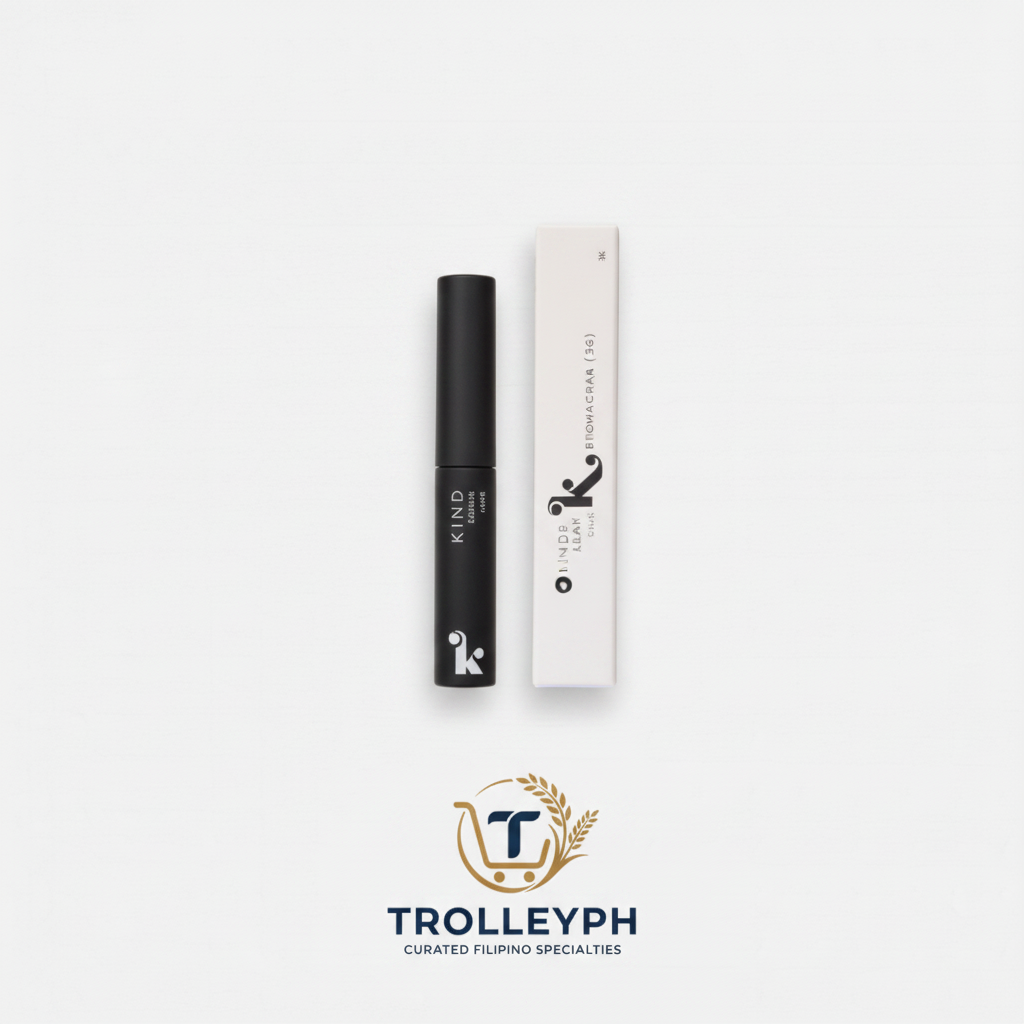 KIND Browcara Black 3g tube and carton with the TrolleyPH logo below