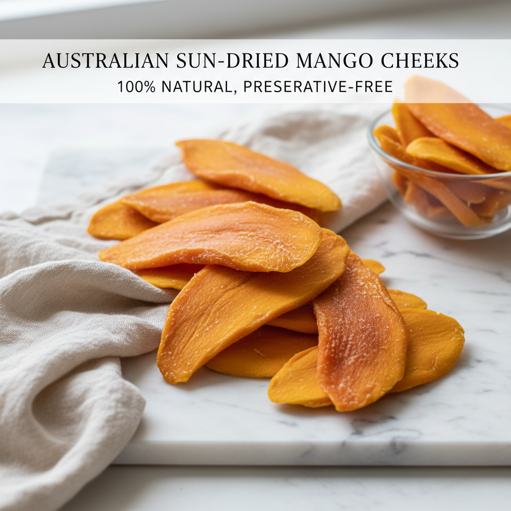 Premium Australian Sun-Dried Mango Cheeks - 100% Natural & Preservative Free