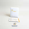 JC. Organic Barley Gold white box with two sachet sticks and the TrolleyPH logo beneath