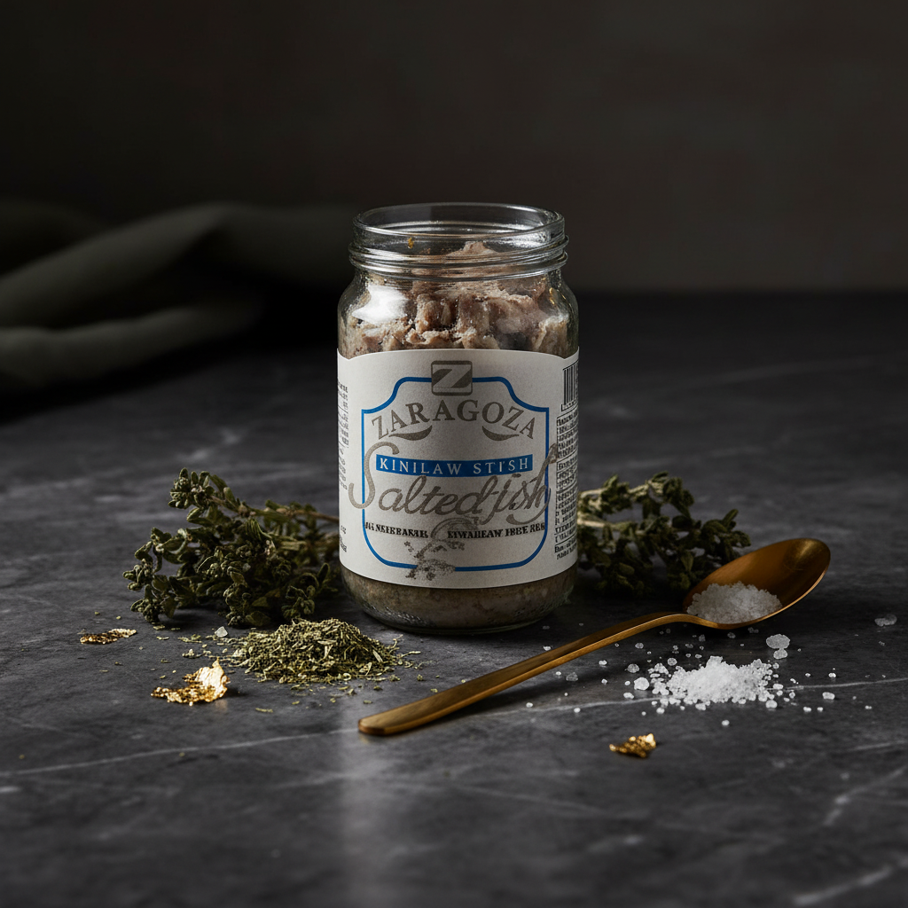 Premium Zaragoza Salted Fish Kinilaw product photography